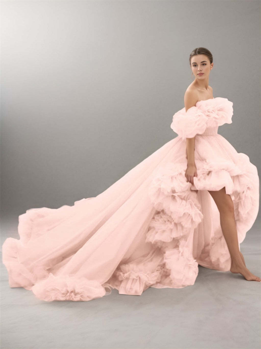 Evening Dresses with A-Line and Princess Court Train