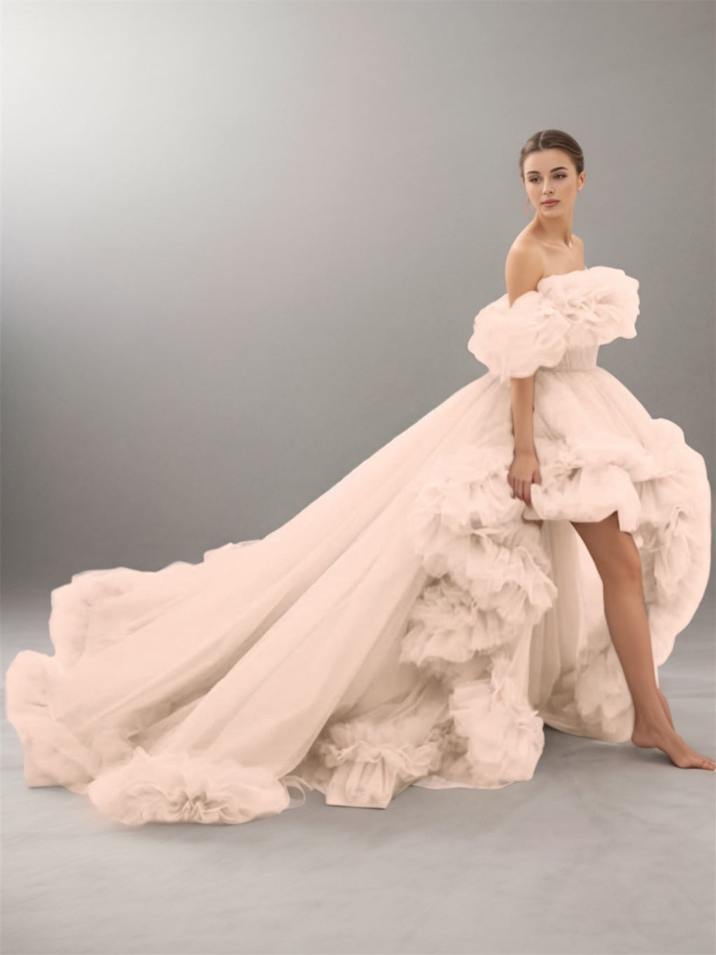 Evening Dresses with A-Line and Princess Court Train