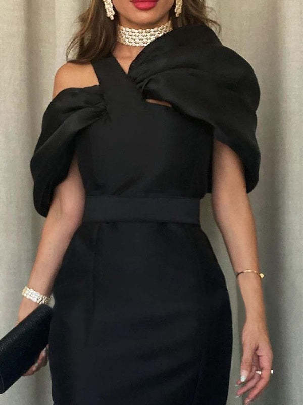 Off-the-Shoulder Ankle-Length Evening Dresses in Mermaid/Trumpet Style