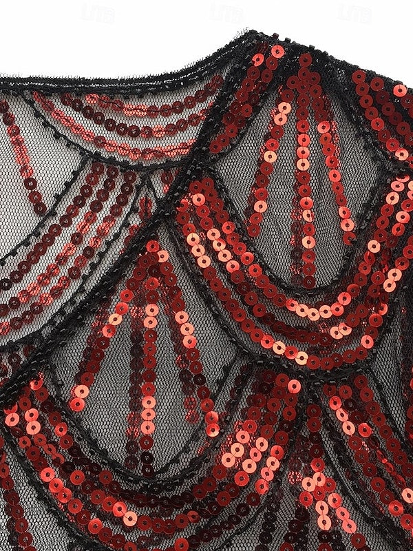 Vintage 1920s Women's Sequined Party Coat Shawl