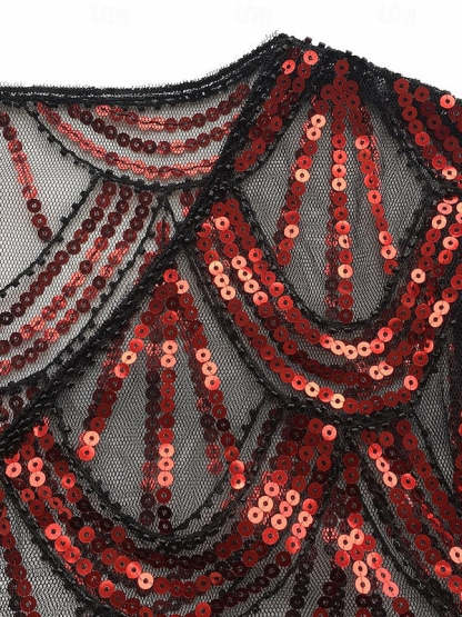 Vintage 1920s Women's Sequined Party Coat Shawl