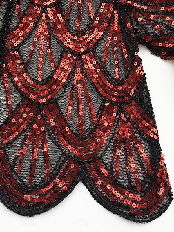 Vintage 1920s Women's Sequined Party Coat Shawl