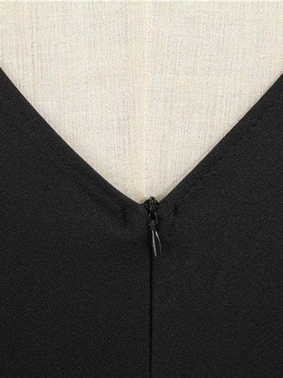 Vintage V-Neck Sleeveless A-Line Princess Dress Knee-Length