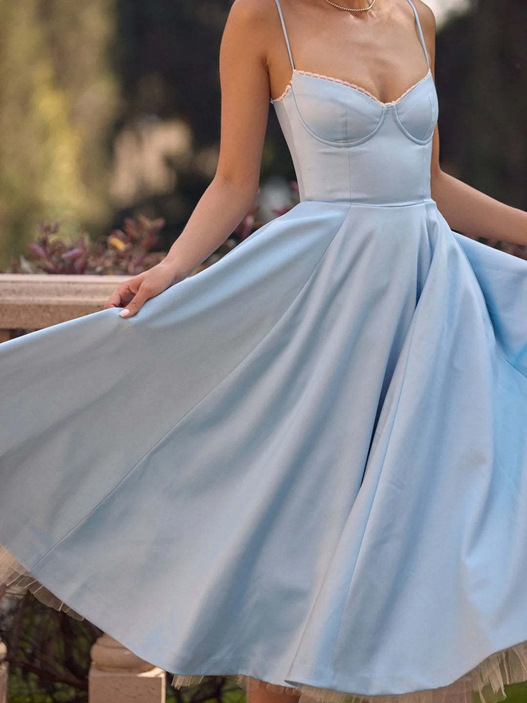 Sweetheart Sleeveless A-Line Princess Cocktail Dresses in Ankle Length