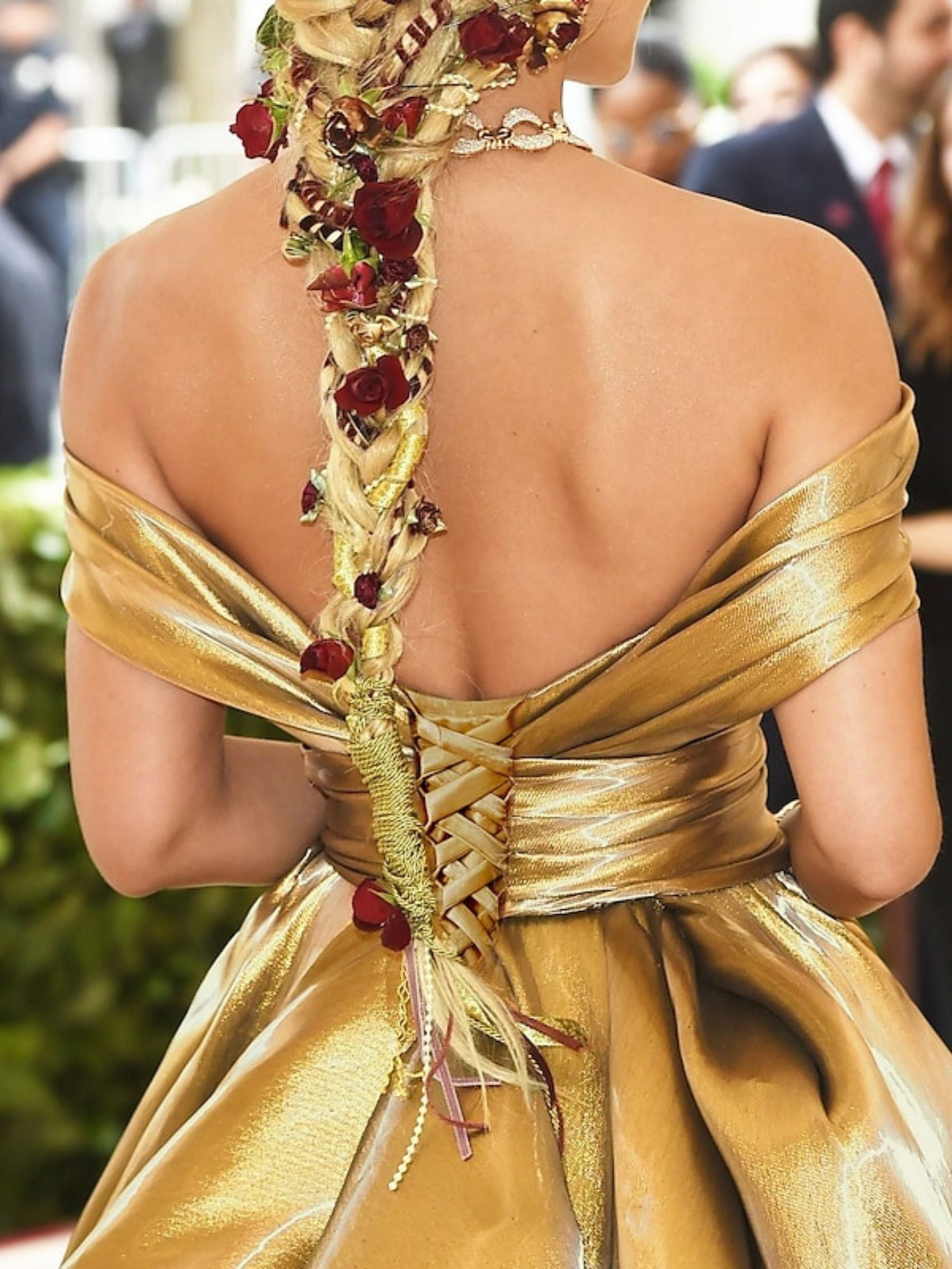 Princess A-Line Off-the-Shoulder Floor-Length Evening Gown with High Slit