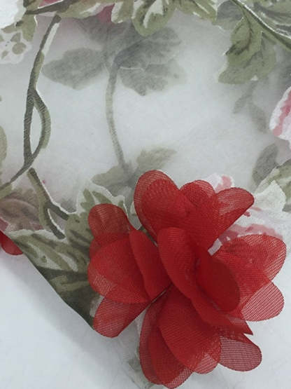 Sweet Spaghetti Strap Floral A-Line Princess Prom Dress with Embroidery Floor-Length