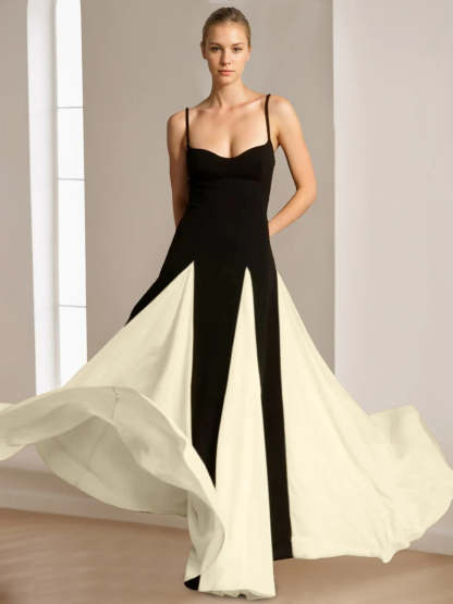 Elegant Spaghetti Strap Prom Dress with A-Line Princess Cut and Sleeveless Backless Design