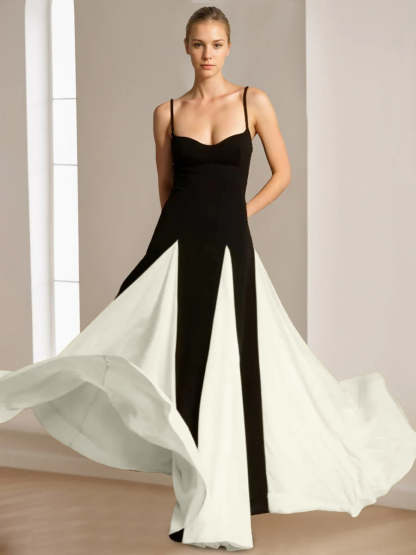 Elegant Spaghetti Strap Prom Dress with A-Line Princess Cut and Sleeveless Backless Design