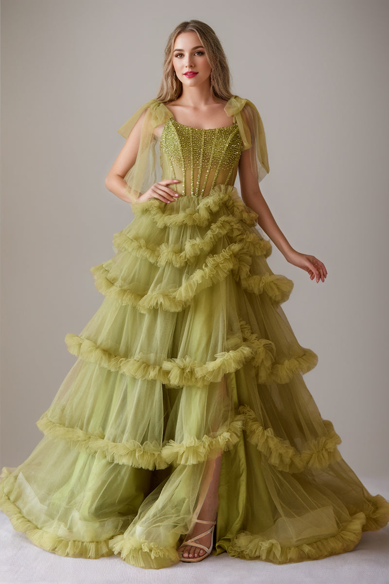 Elegant Cowl Neck Floor-Length Sleeveless A-Line Prom Dress with Crystal Details and Pleats