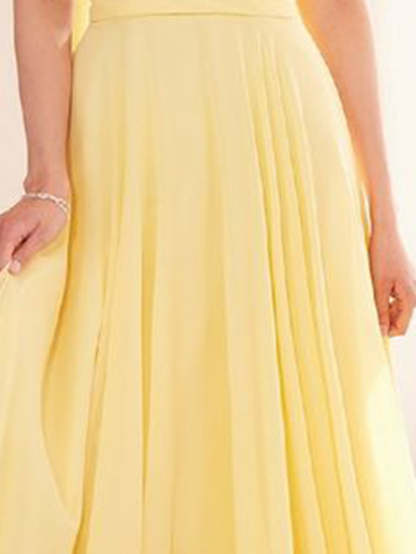 Strapless Sweetheart A-Line Princess Floor-Length Prom Dress with Backless Lace-up and Ribbon
