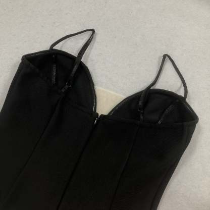 Sweet Mini Spaghetti Strap A-Line Cocktail Dress with Bow