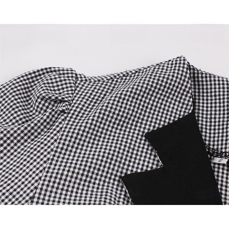 Vintage 1950s A-Line Princess Dress with V-Neck Long Sleeves and Belt