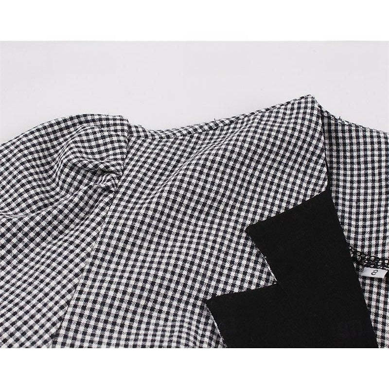 Vintage 1950s A-Line Princess Dress with V-Neck Long Sleeves and Belt