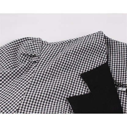 Vintage 1950s A-Line Princess Dress with V-Neck Long Sleeves and Belt