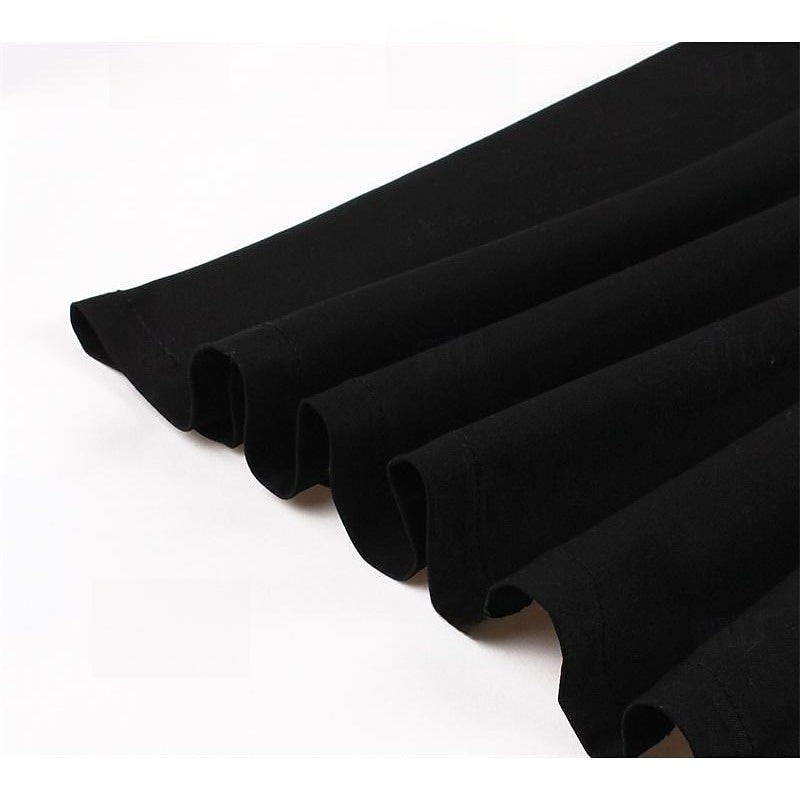 Vintage 1950s A-Line Princess Dress with V-Neck Long Sleeves and Belt