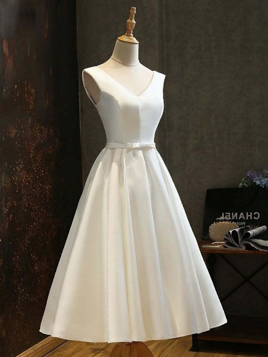 Vintage 1950s Pleated Sleeveless A-Line Dress with V-Neck and Bow Belt