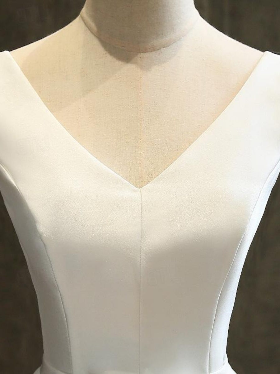 Vintage 1950s Pleated Sleeveless A-Line Dress with V-Neck and Bow Belt