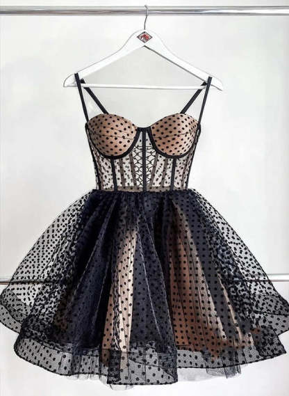 Sweetheart Sleeveless A-Line Mini Homecoming Dress with Lace-Up