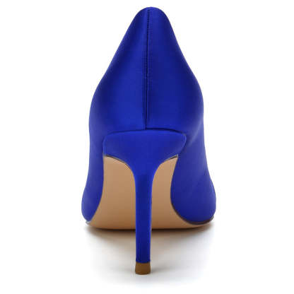 Bridal Stiletto Heels for Women with Silk Satin and Crystals