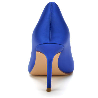 Elegant Women's Bridal Stiletto Heels with Heart Rhinestones and Pointed Toe