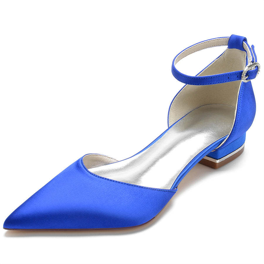 Bridal Shoes for Women with Pointed Toe and Low Heel