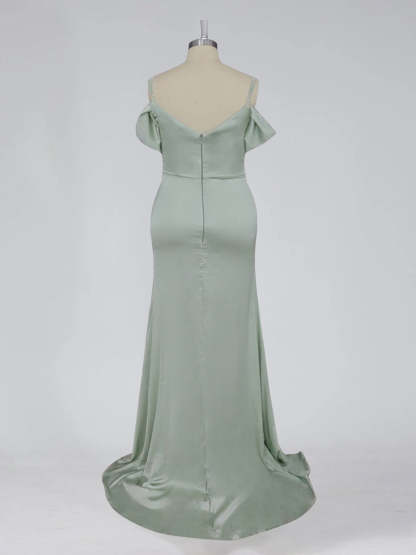 Sweetheart Sleeveless Floor-Length Bridesmaid Dresses in Mermaid/Trumpet Style