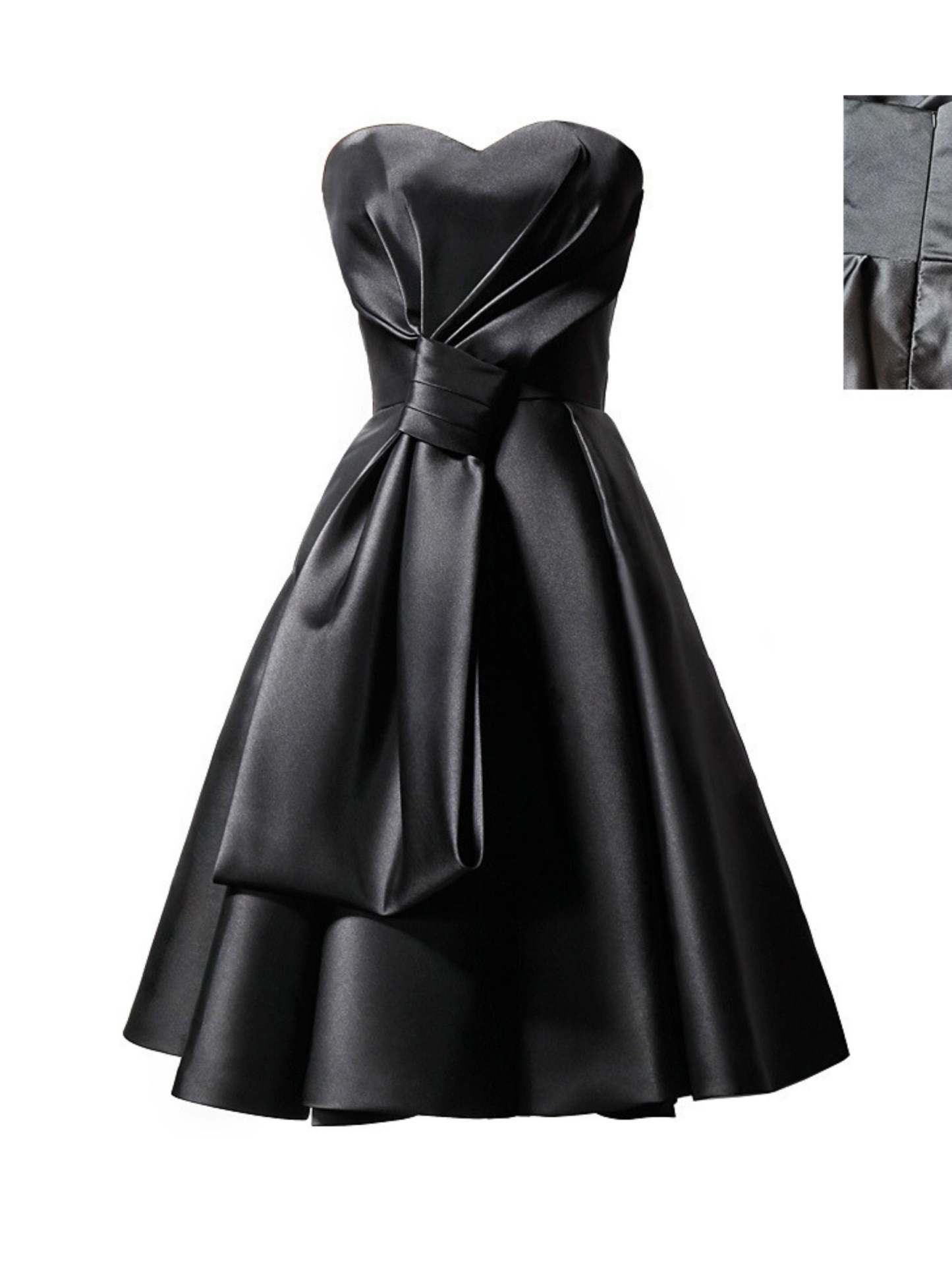 Elegant Black Sweetheart A-Line Princess Dress for Halloween Performances Sleeveless and Knee-Length