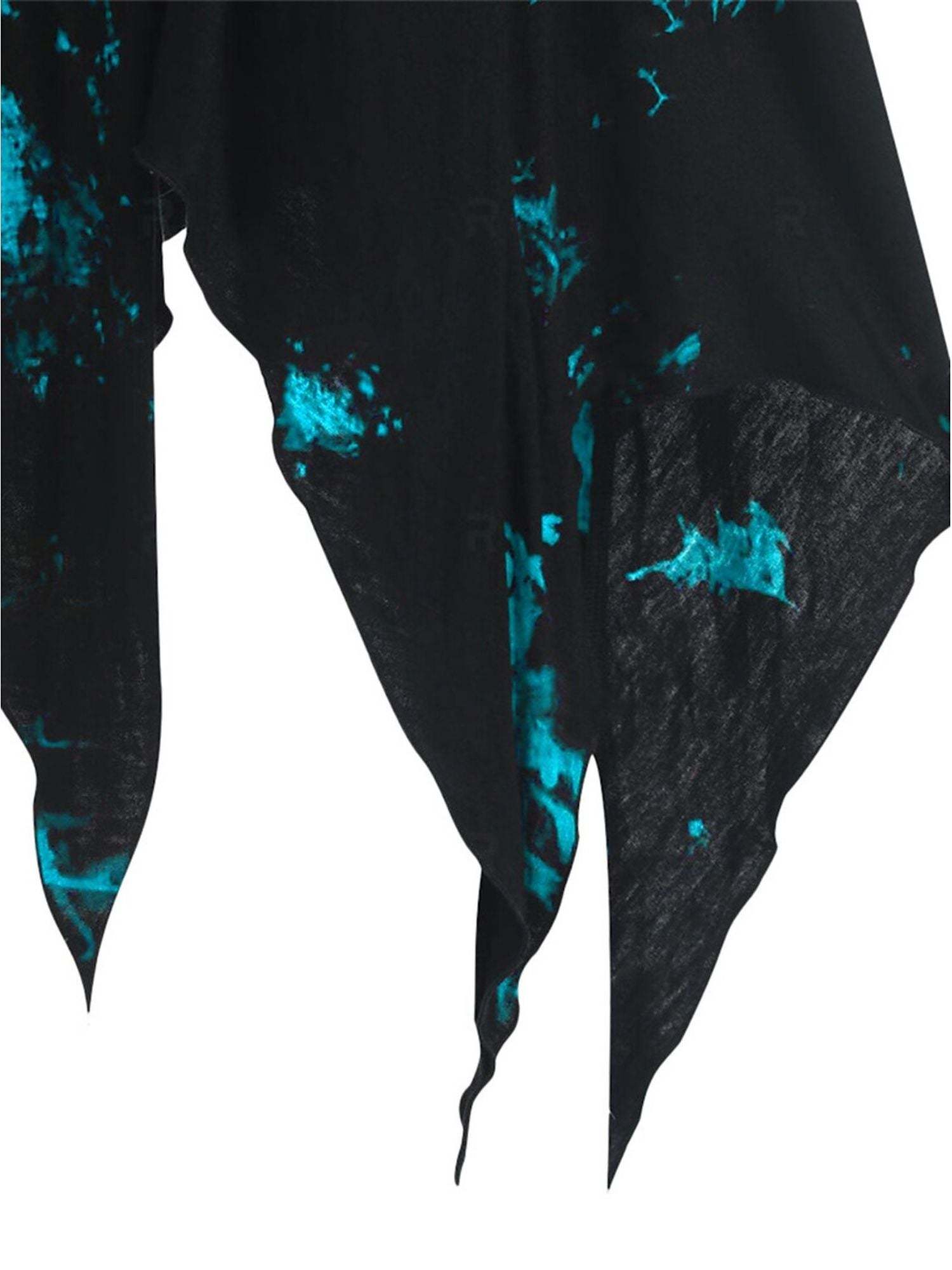 Retro Red A-Line Princess Dress with Square Neck 3/4 Sleeves Asymmetrical Drawstring Halloween Costume-BMbridal.UK