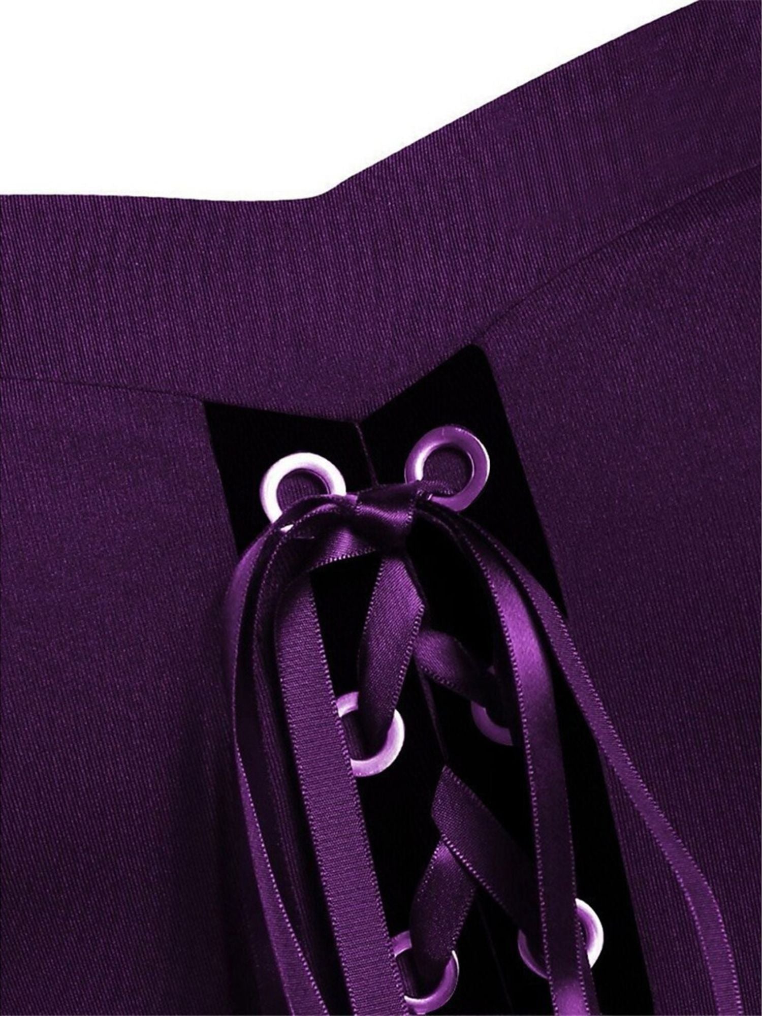 Black Sweetheart Retro Gothic A-Line Dress with 3/4 Sleeves for Halloween Performance