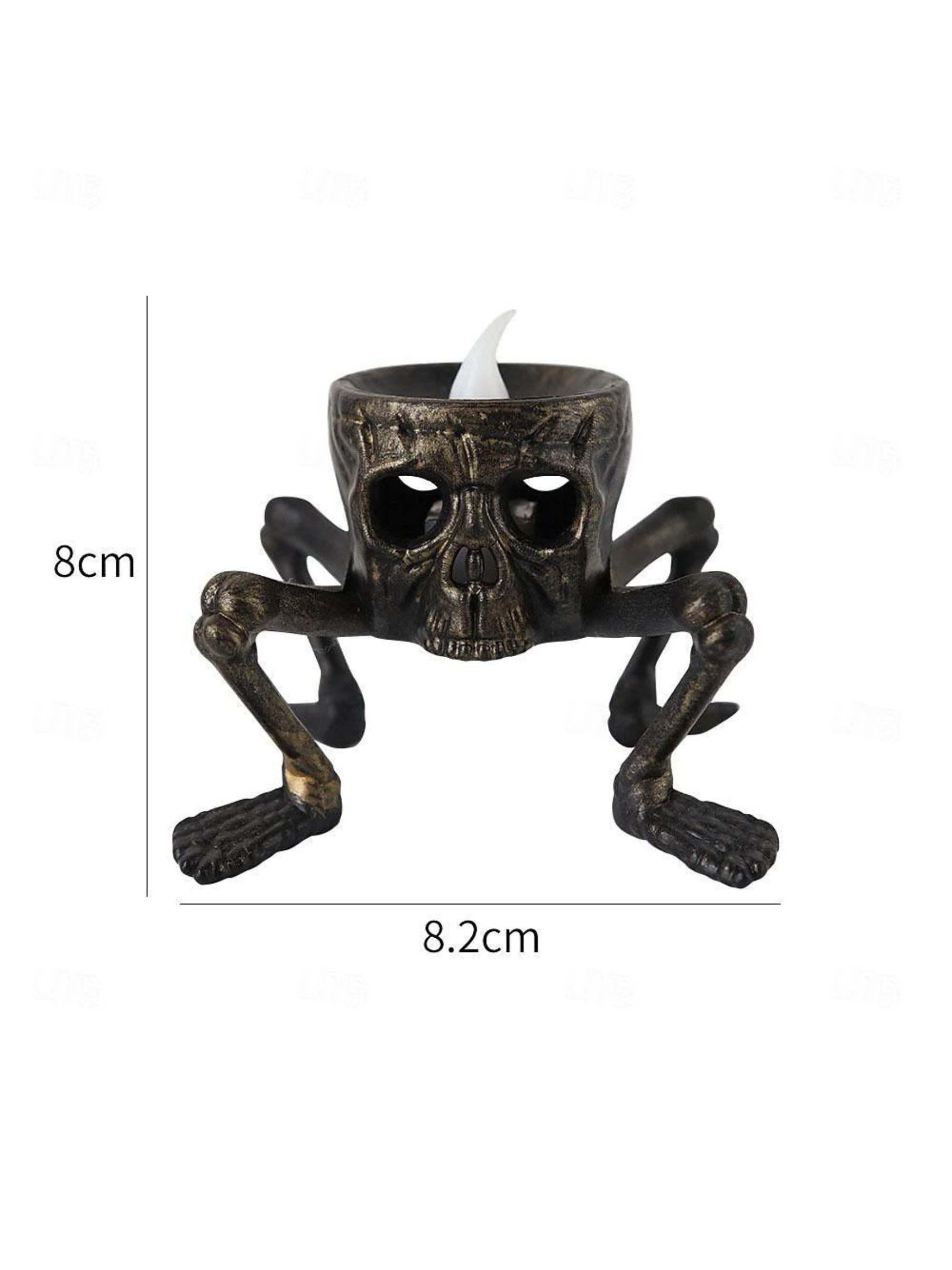 Vintage Halloween LED Candle Light with Skeleton Hand and Foot
