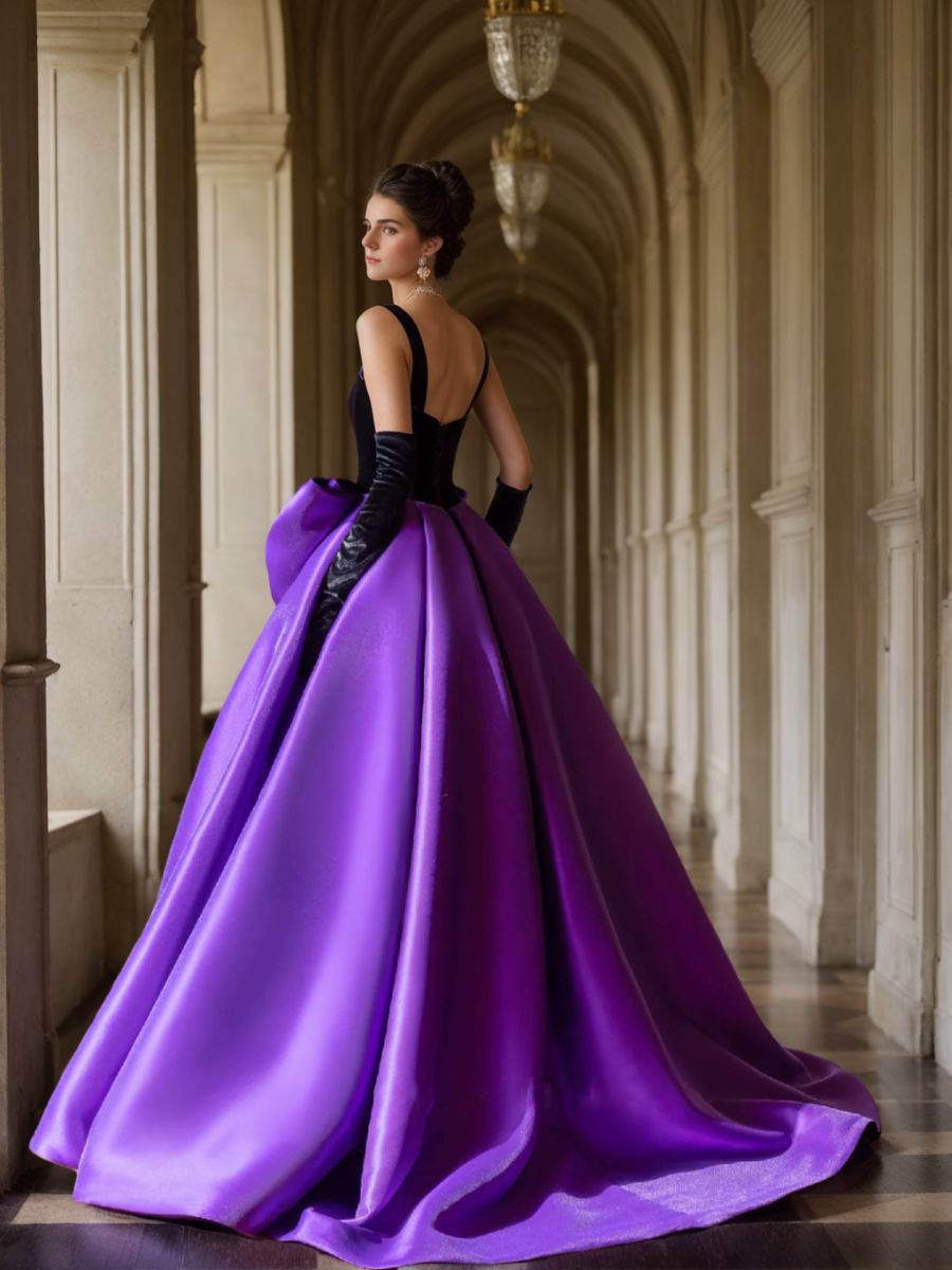 Strapless Sleeveless Floor-Length Ball Gown with Bow(s)