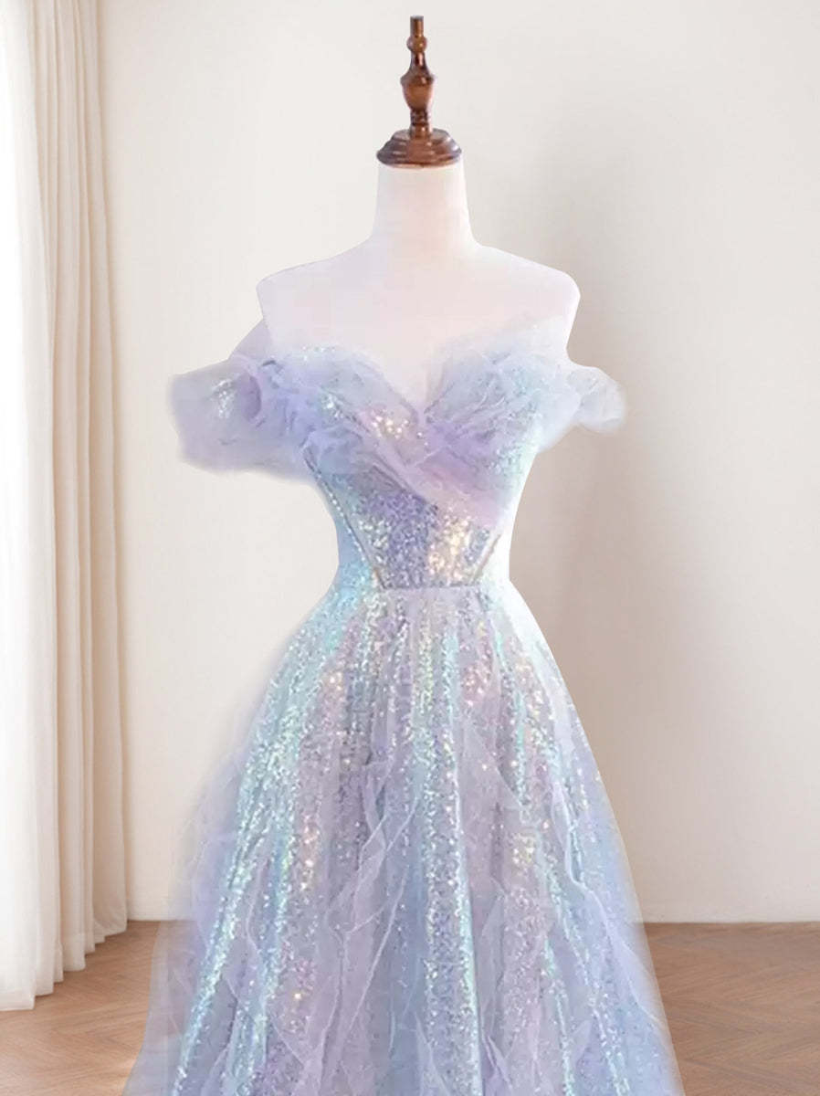 Sweetheart Princess A-Line Sleeveless Floor-Length Evening Gown in Tulle