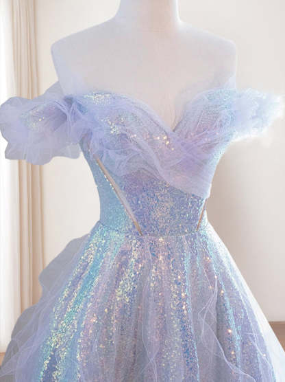 Sweetheart Princess A-Line Sleeveless Floor-Length Evening Gown in Tulle