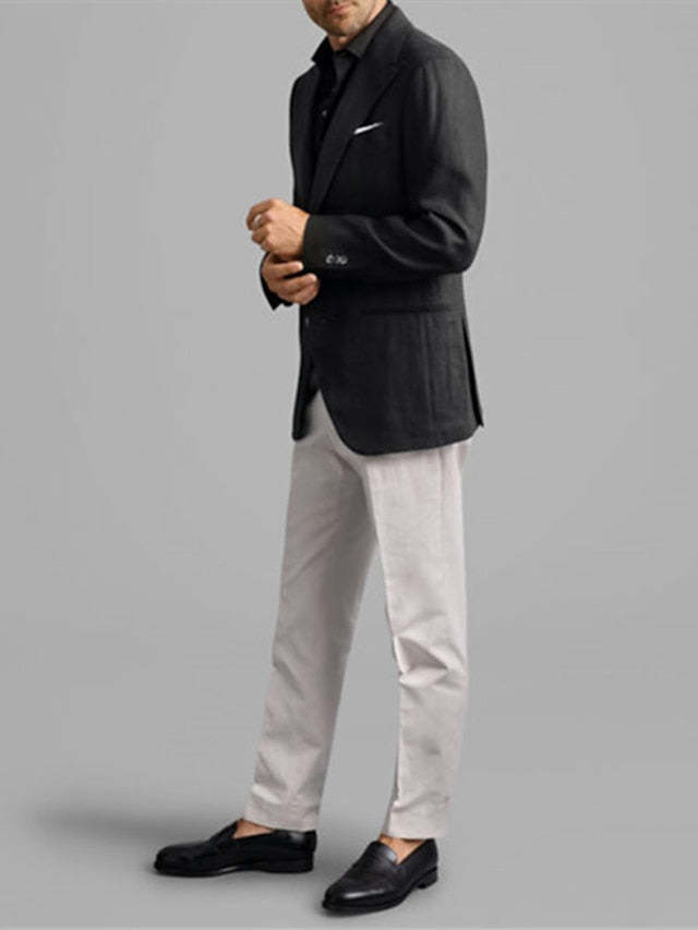 Single-Breasted Two-Button Blazer Jacket In A Tailored Fit For Men