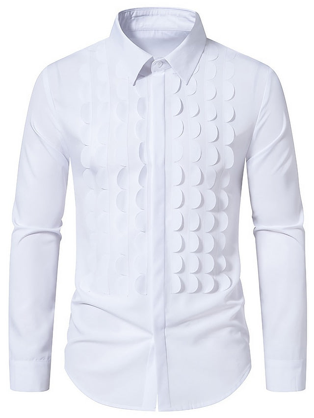 Solid Color Long Sleeve Shirt For Men Classic Style