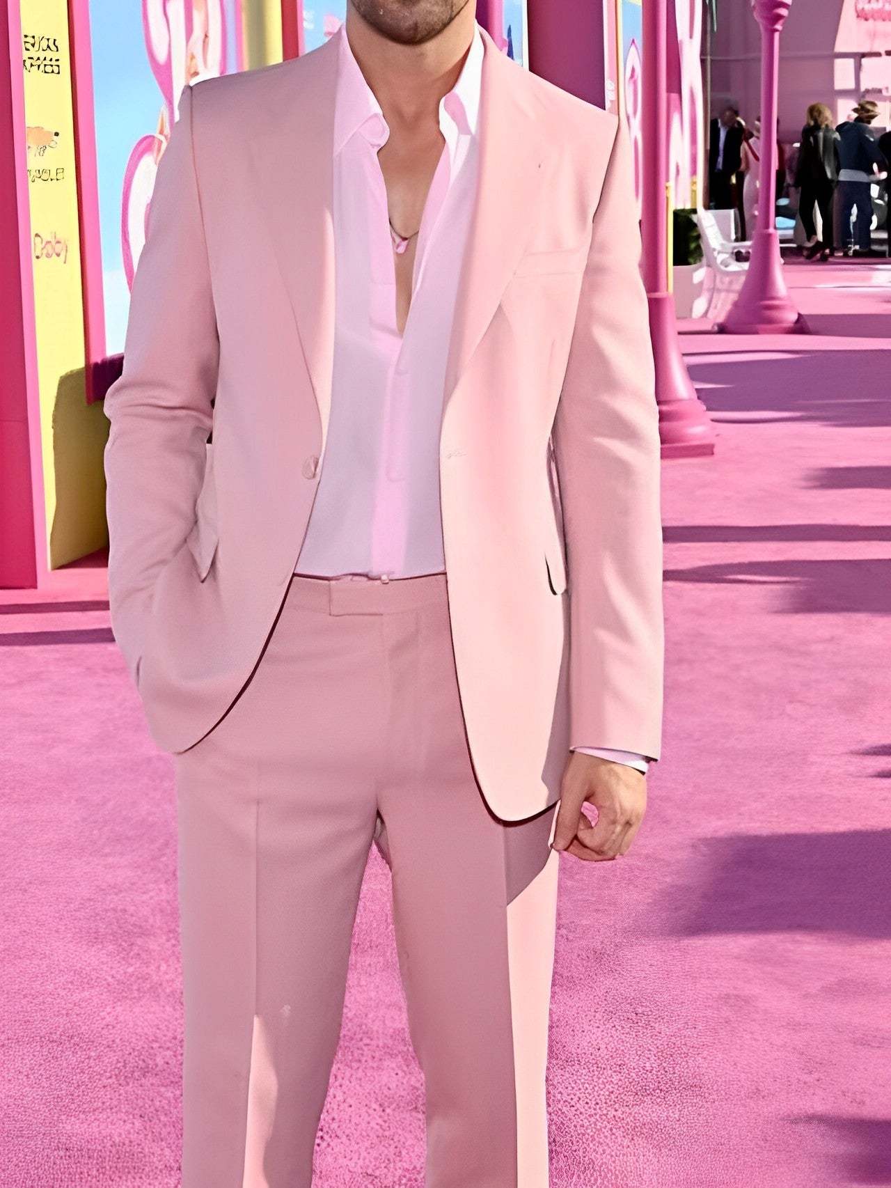 Single-Button Tailored Men's Wedding Suit In Two Pieces