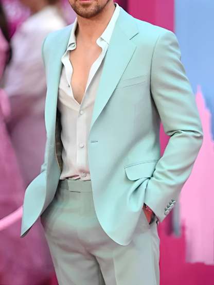 Single-Button Tailored Men's Wedding Suit In Two Pieces