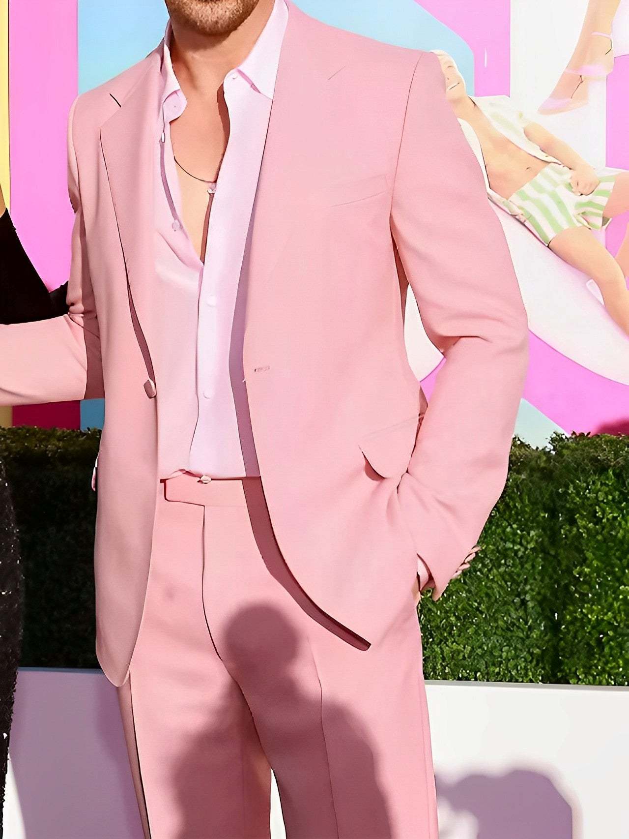 Single-Button Tailored Men's Wedding Suit In Two Pieces