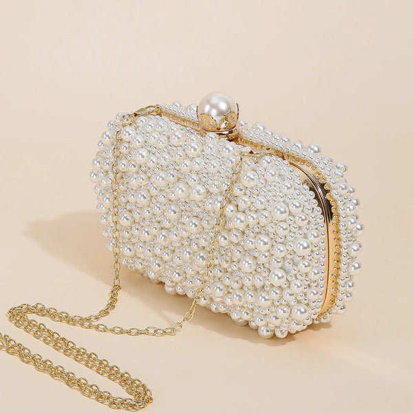 Elegant and Refined Pearl Clutch Bags