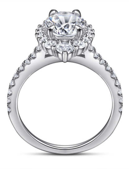 Vintage French Wedding Ring in S925 Sterling Silver