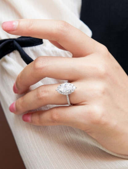 Vintage French Wedding Ring in S925 Sterling Silver