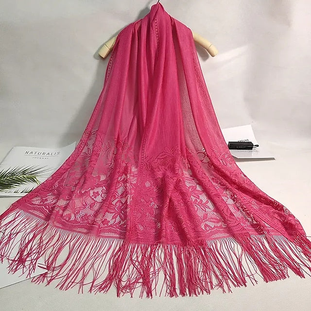 Elegant Vintage Sleeveless Women's Wedding Wrap in Polyester with Lace