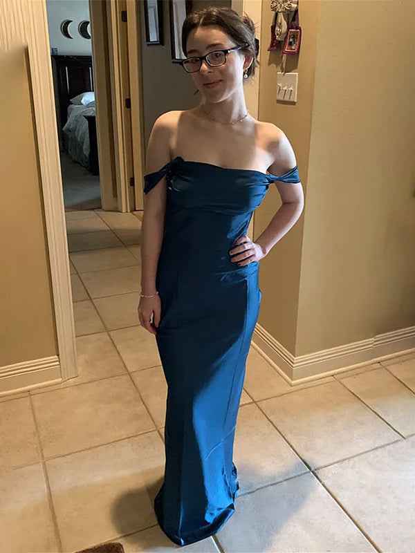 Yellow Off the Shoulder Sheath Long Party Maxi Dress