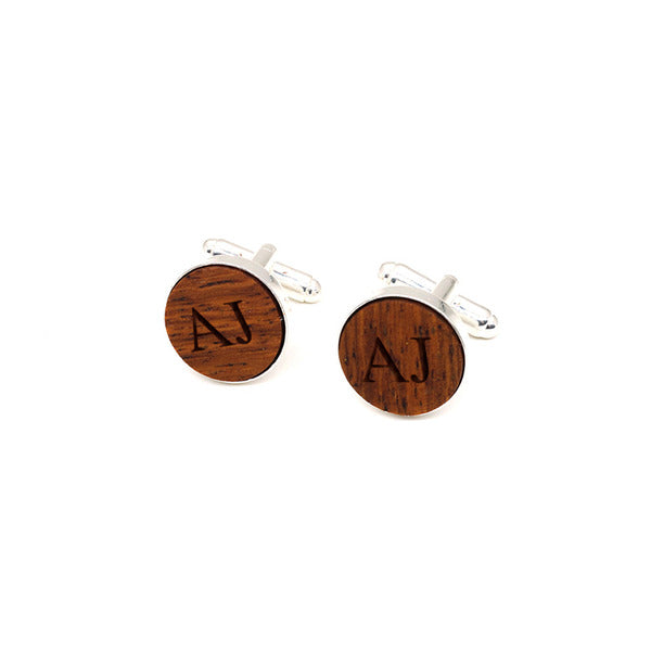 Custom Vintage Copper and Wood Cufflinks