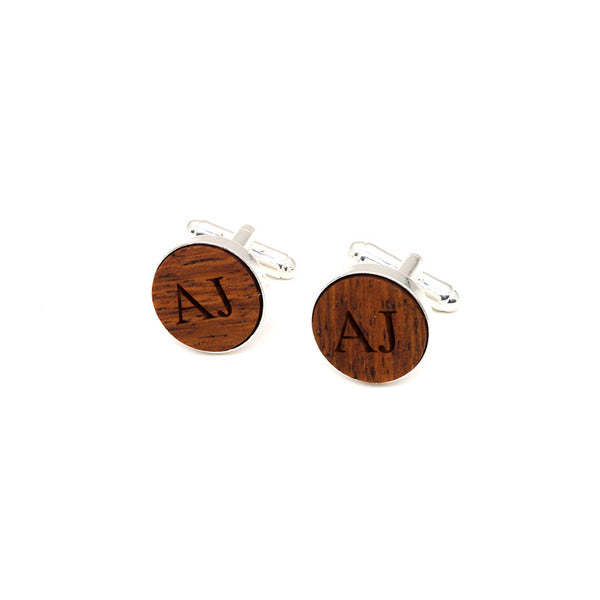 Custom Vintage Copper and Wood Cufflinks