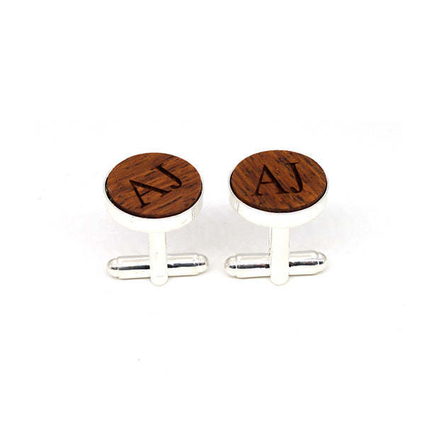 Custom Vintage Copper and Wood Cufflinks