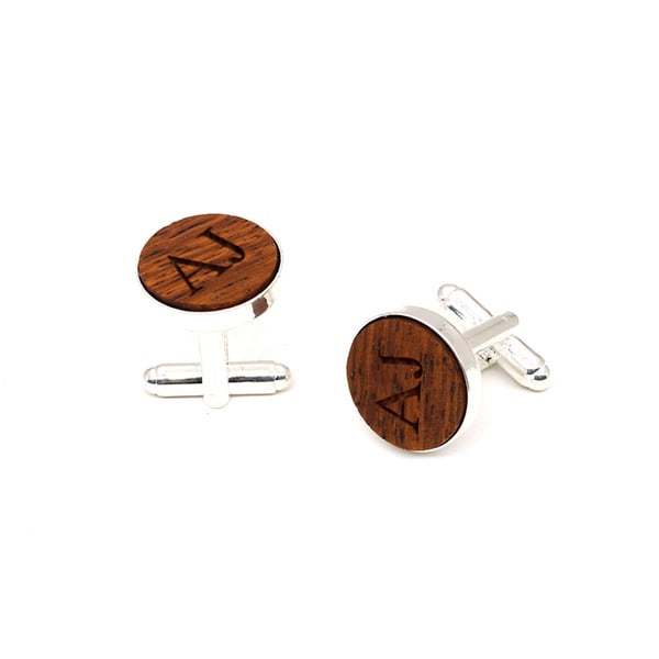 Custom Vintage Copper and Wood Cufflinks