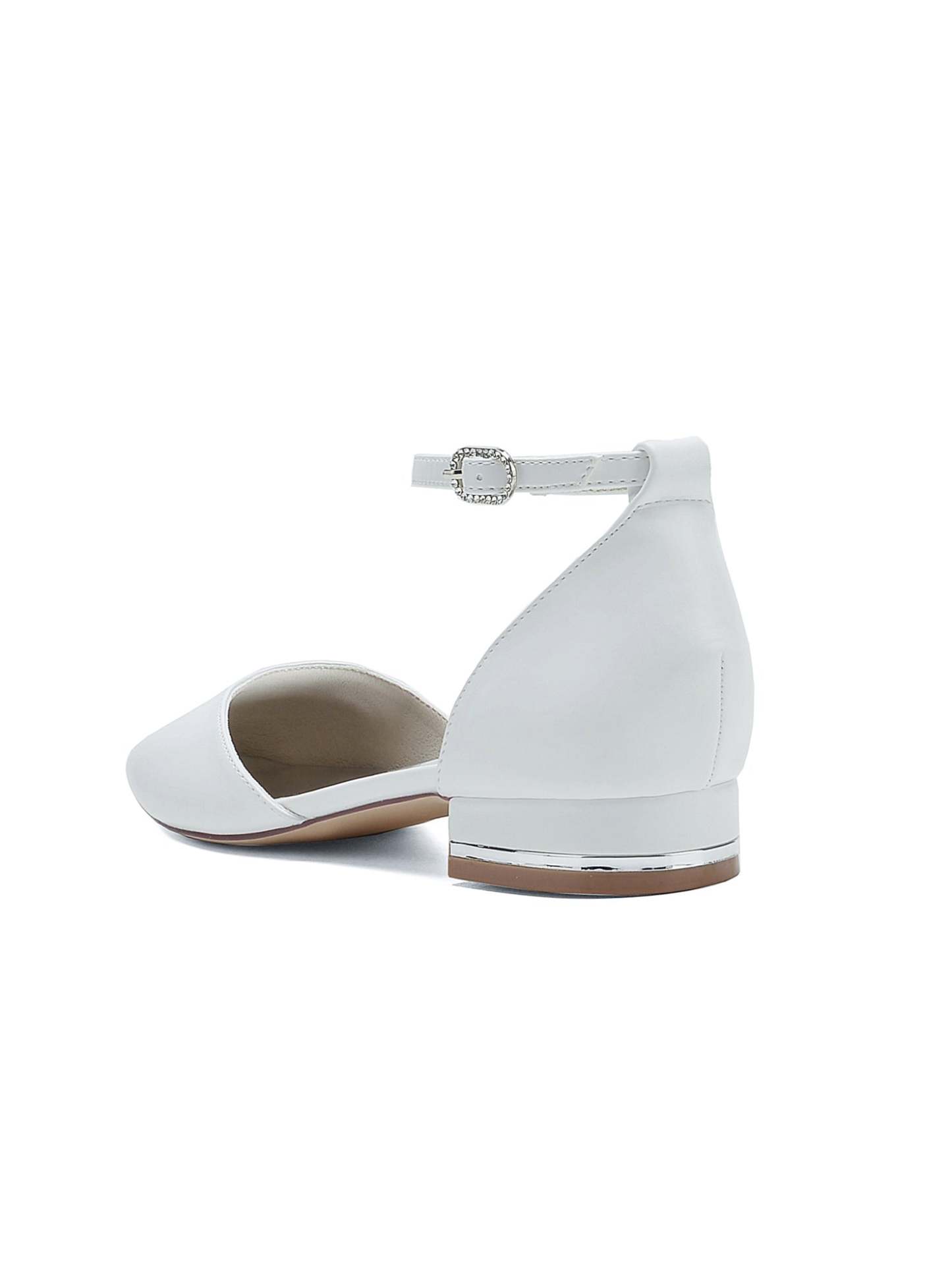 Low-Heel Pointed Toe Bridesmaid Shoes for Women's Weddings