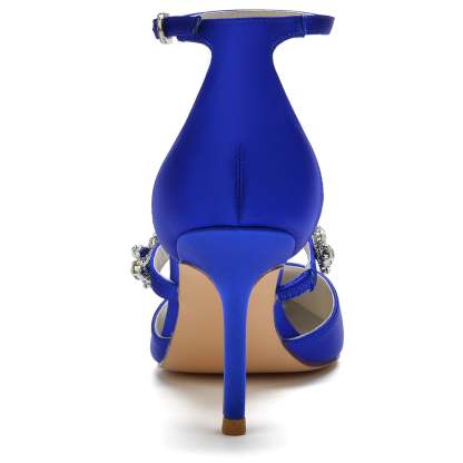 Bridal Stiletto Heels with Rhinestones for Women