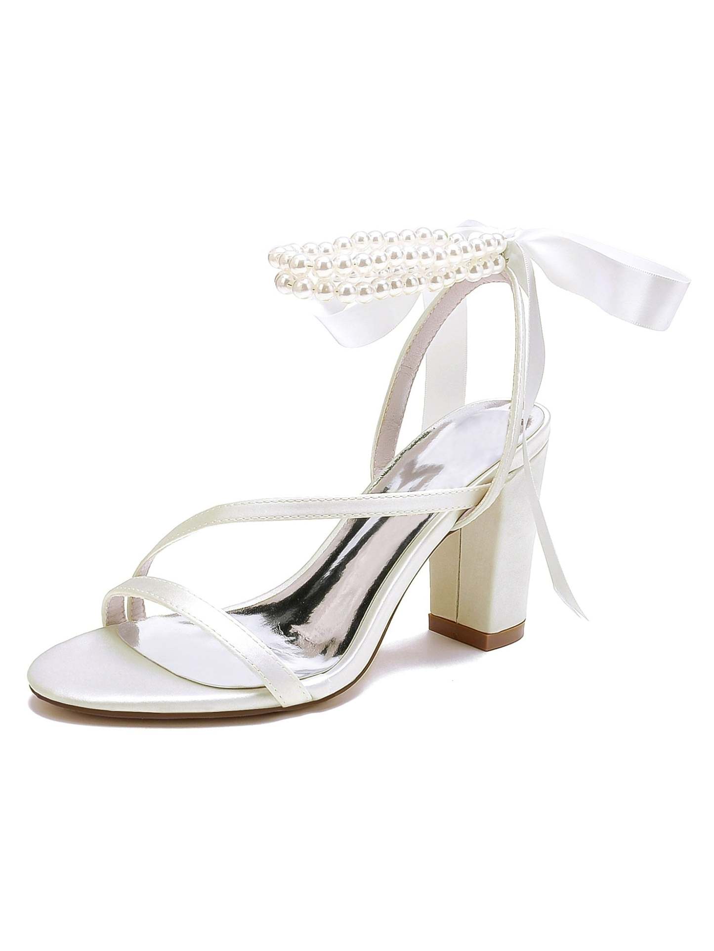 Beaded High Heel Bridesmaid Shoes for Women's Weddings